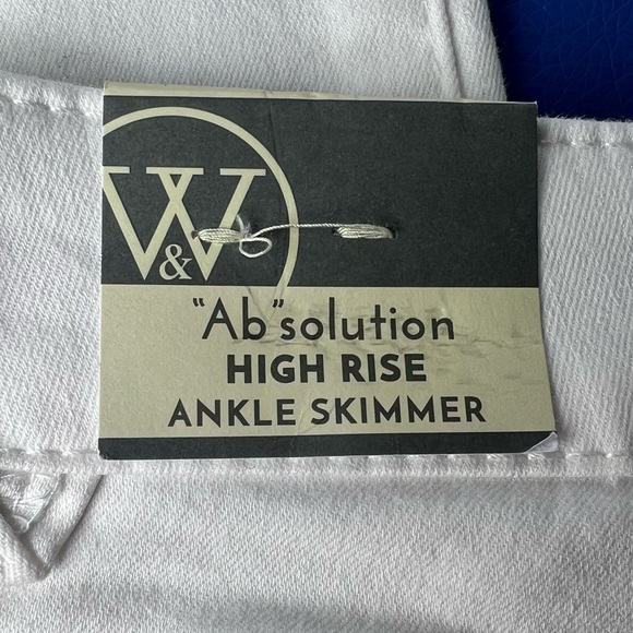 Wit & Wisdom White High Rise Ankle Skimmers Jeans - Picture 9 of 15